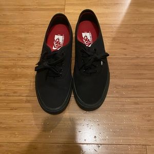 Vans- Black authentic pro vans size 10